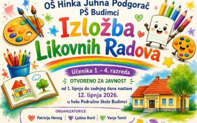 Izložba likovnih radova u Područnoj školi Budimci